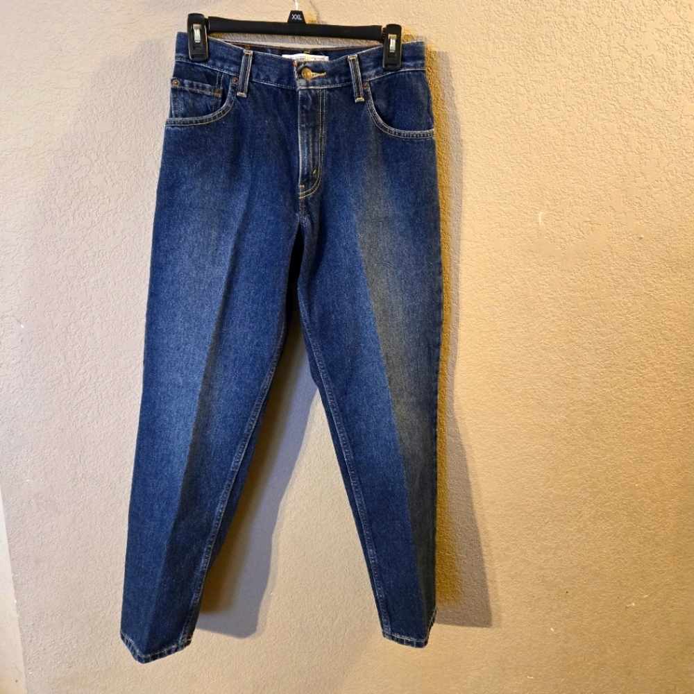 Levi Strauss Signature Womens Vintage Relaxed Fit Blue Jeans Size 8 Waist 28 Y2K
